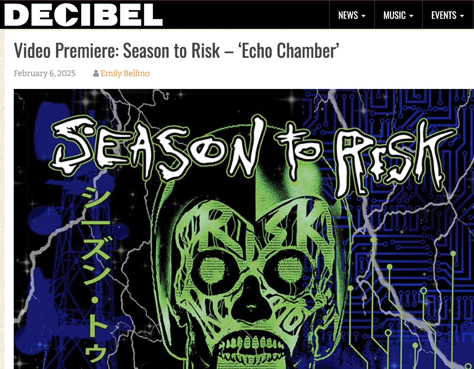 Season to Risk new album 2025 decibel magazine record store day